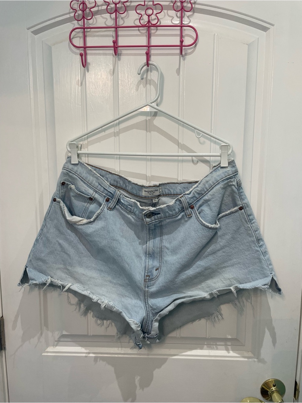 Abercrombie & Fitch Light Blue Denim Cutoff Shorts